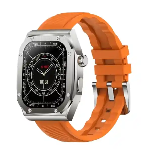 Smartwatch Línea Premium Lg-61 Naranja Max Ideal Para Tu Día A Día