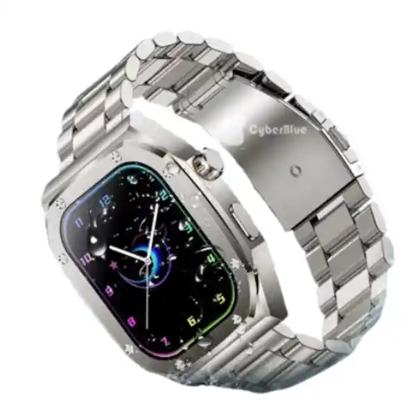El Smartwatch Línea Premium Lg-61 Max Plateado Estilo Y Versatilidad