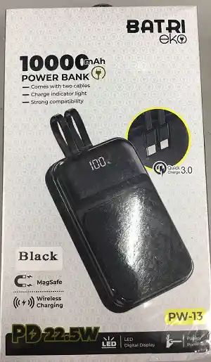 Power Bank Batri 10000mah Carga Inalambrica