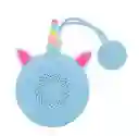 Parlante Bluetooth Unicornio A2129 Celeste