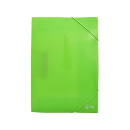 Carpeta Seguridad Plástica Verde Lima Pastel Klipp