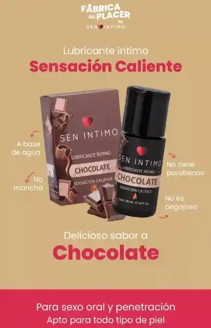 Lubricante Sen Intimo Chocolate Sensacion Caliente 30ml