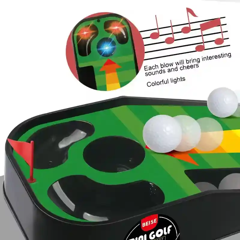 Juego Mini Golf Interactivo Con Luces Y Sonidos Para Niños