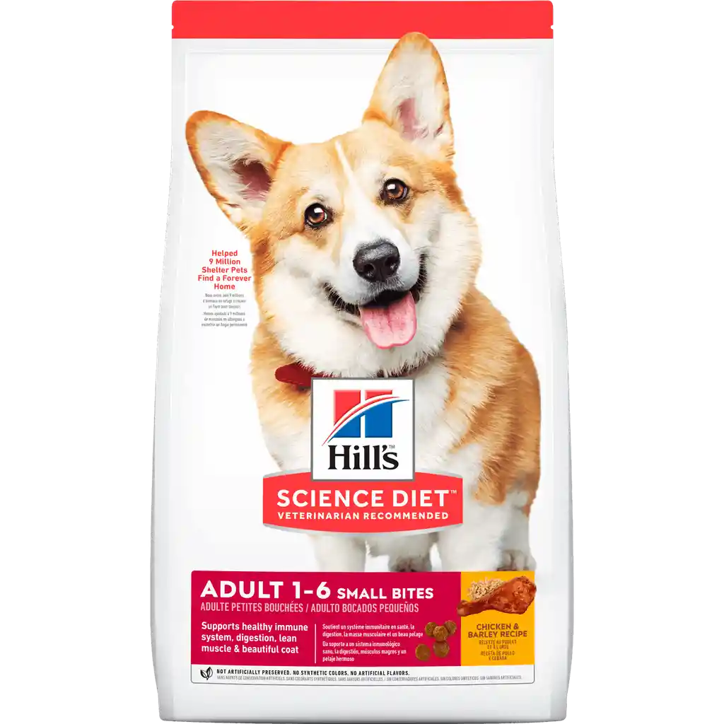 Hills Adulto Razas Medianas 4.4 Lbs Small Bites Sb Hills Perros