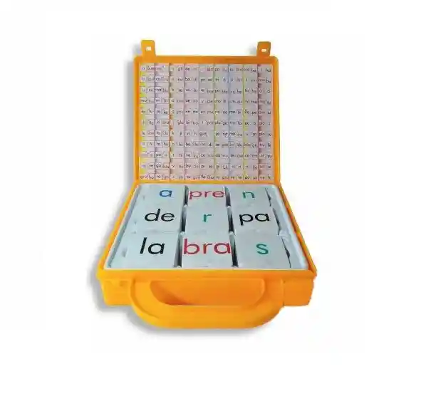 Juego Maleta Didáctica Armapalabras Silabario Para Niños