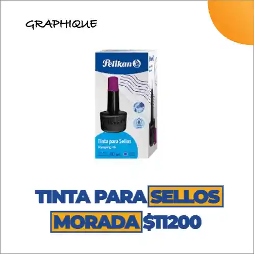 Tinta Para Sellos Morada