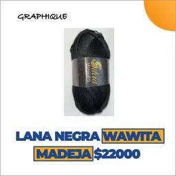 Lana Negra Wawita 100 Gms