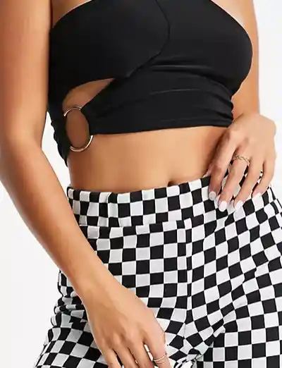 Leggins Bota Campana Cuadricula Talla S/m