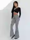 Leggins Bota Campana Cuadricula Talla L/xl
