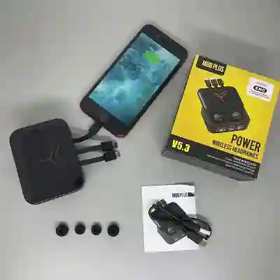 Audifonos M88 Plus + Power Bank 3 Salidas
