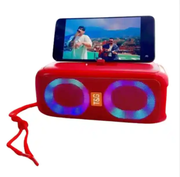 Parlante Tg-333 Rojo Compacto Y De Alta Calidad