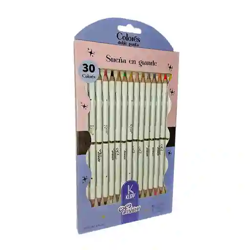 Color Doble Punta 15und 4mm Fashion Klipp