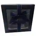 Caja Fina De Regalo Acetato Grande Azul Oscuro