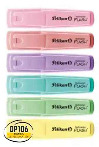 Resaltadores Pelikan Pastel Flash - Caja × 6 Und