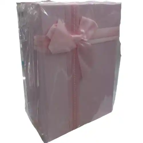 Caja Fina Regalo Pastel Rectangular Rosa Grande