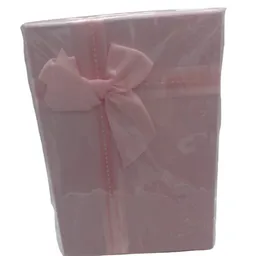 Caja Fina Regalo Pastel Rectangular Rosa Grande