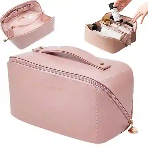 Cosmetiquera Tipo Bolso Rosada
