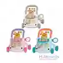 Andadera Musical Estimulante Y Didactica Azul, Rosado Y Gris