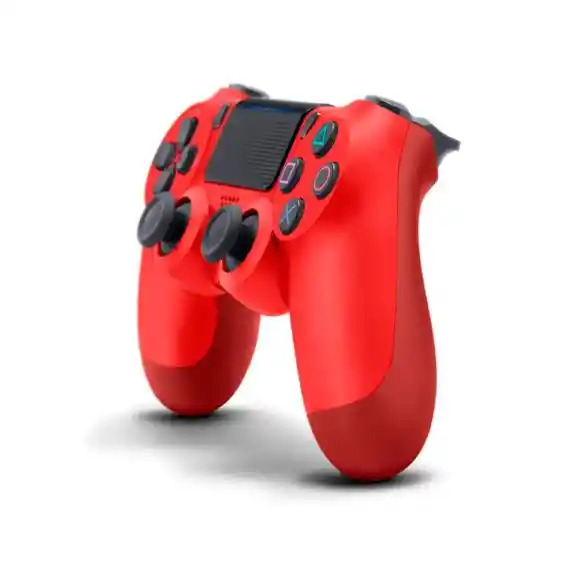 Combo Control Inalámbrico Ps4 + Cargador De 4 Pilas Beston Rojo