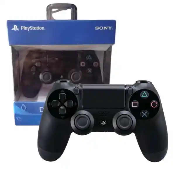 Combo Control Inalámbrico Ps4 + Cargador De 4 Pilas Beston Negro