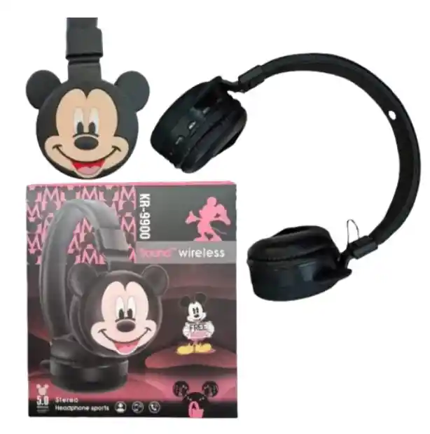 Diadema Bluetooth Kr 9900 Negras De Diseños Surtidos
