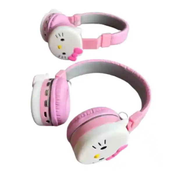 Diadema Bluetooth Kr 9900 Rosado Ideal Para Música Y Llamadas