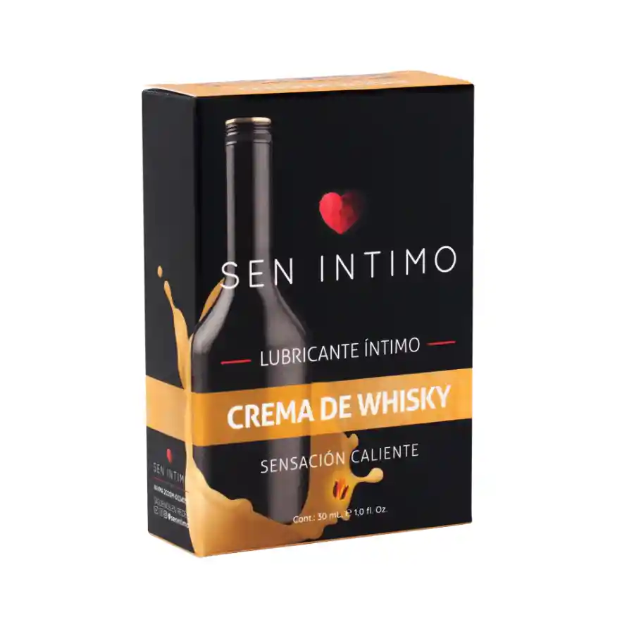 Lubricante Caliente Crema De Whisky 30 Ml Sen Intimo