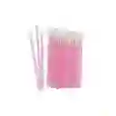 50 Aplicadores De Maquillaje Escarchados Fucsia