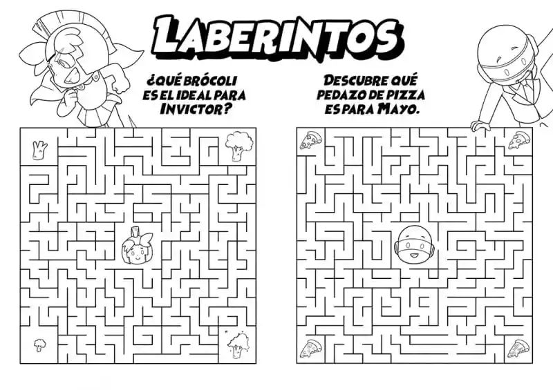 Libro Para Colorear Y Actividades Invictor Y Mayo Para Niños
