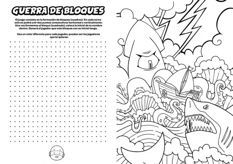 Libro Para Colorear Y Actividades Invictor Y Mayo Para Niños