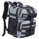 Morral Militar Sttriker Mochila Táctico 25l Maleta Gym Asalto Gris