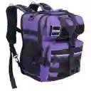 Morral Militar Sttriker Mochila Táctico 25l Maleta Gym Asalto Morado