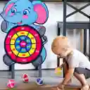 Juego Didáctico Y Divertido Elefante Dardos Velcro Para Niños