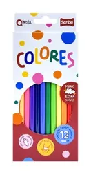 Caja De Colores Scribe Unipunta X12 Unidades