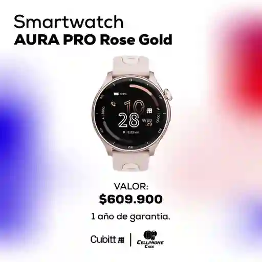 Smartwatch Aura Pro Rose Gold