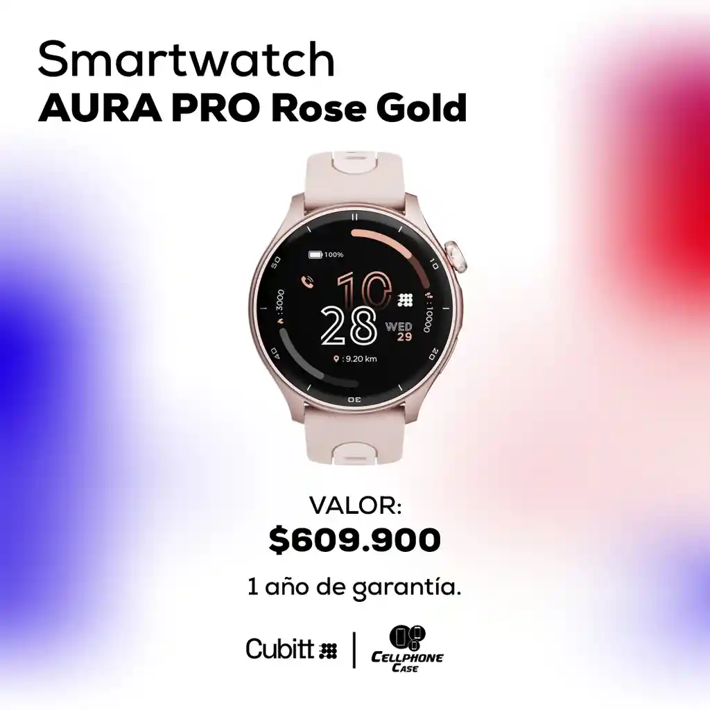 Smartwatch Aura Pro Rose Gold
