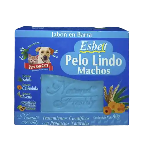 Jabon En Barra Pelo Lindo Machos (90 Gr) Natural Freshly