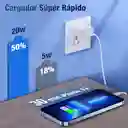 Cargador Usb C Para Iphone De Carga Rápida 20w Max