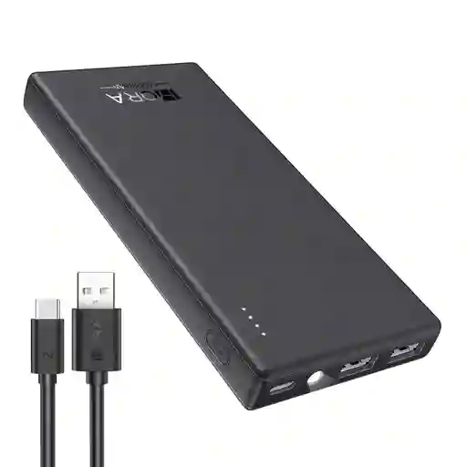 Powerbank 10.000mah Reales Con Linterna Integrada Original