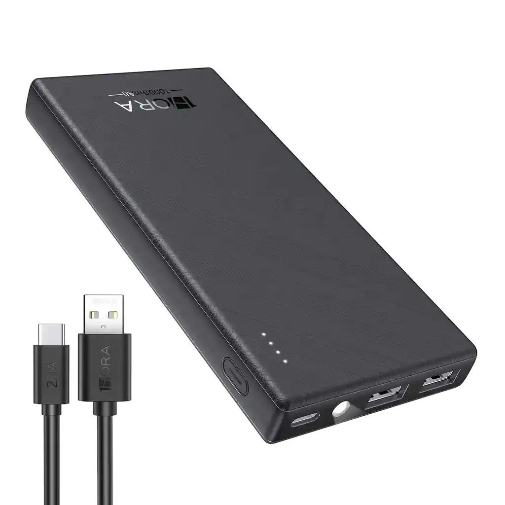 Powerbank 10.000mah Reales Con Linterna Integrada Original