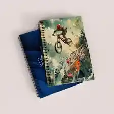 Cuaderno Cuadriculado Argollado Para Hombre 5 Materias Desing 160 Hojas