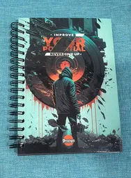 Cuaderno Cuadriculado Argollado Para Hombre 5 Materias Desing 160 Hojas