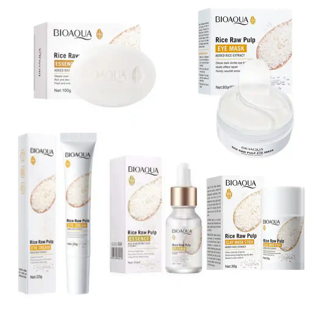 Kit Facial Arroz Bioaqua X5