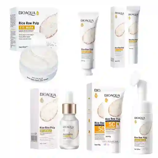 Kit Facial Arroz Bioaqua X6