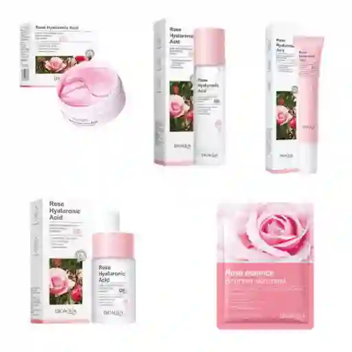 Kit Facial Rosas Y Ácido Hialurónico Bioaqua