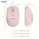 Ratón Inalámbrico Eaget 2.4g, Ratón Clásico Rosa, Portátil, Ratón Silencioso, Conector Usb Para Pc/portátil/ipad, Sensación Sedosa, Diseño Ergonómico. Oficina En Casa, Ligero Y Duradero