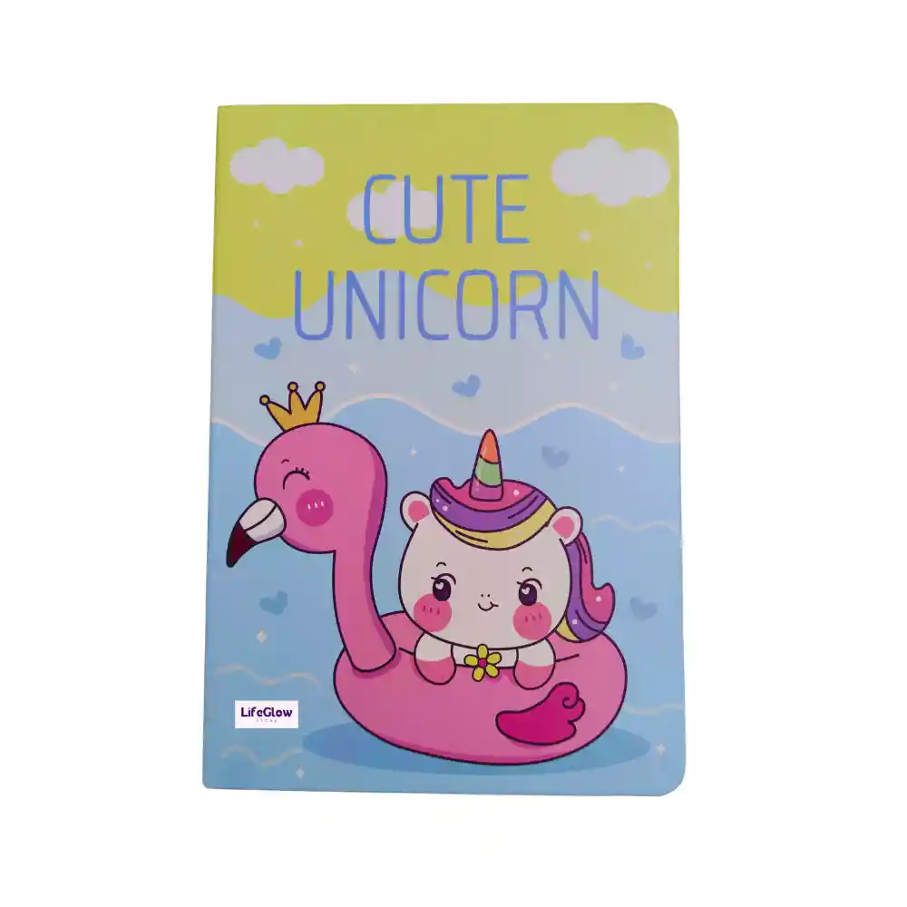 Cuaderno Agenda Escolar Diseño Unicornio Kawaii