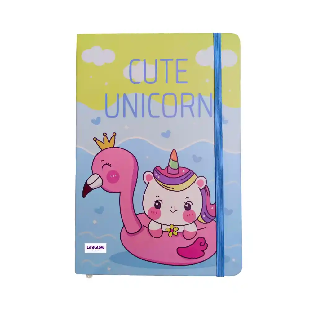 Cuaderno Agenda Escolar Diseño Unicornio Kawaii