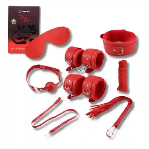 Kit Bdsm Bondage Capri Rojo