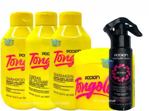 Kit Reconstrucción De Rizos Tongole La Pocion